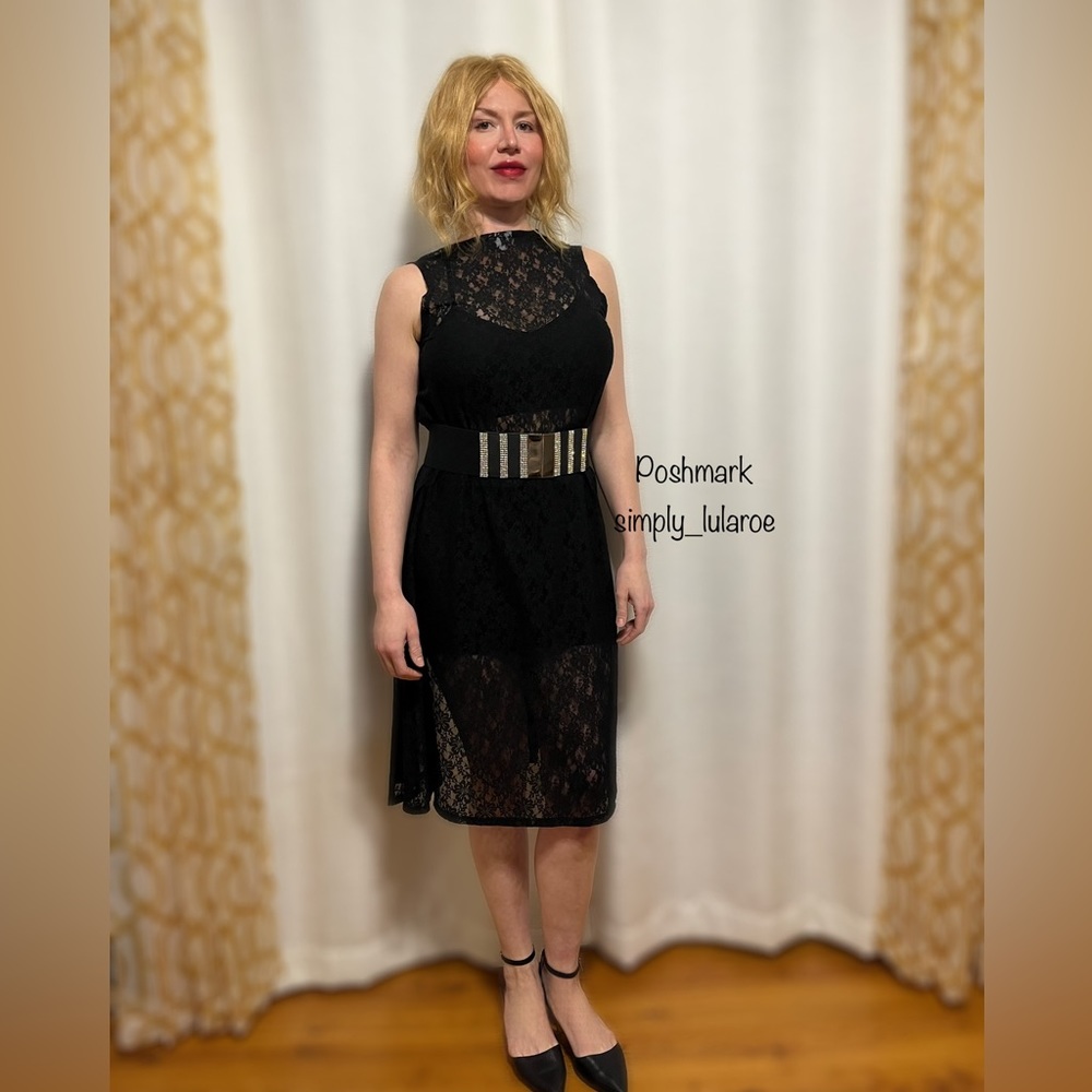 LuLaRoe Black Lace Joy Vest